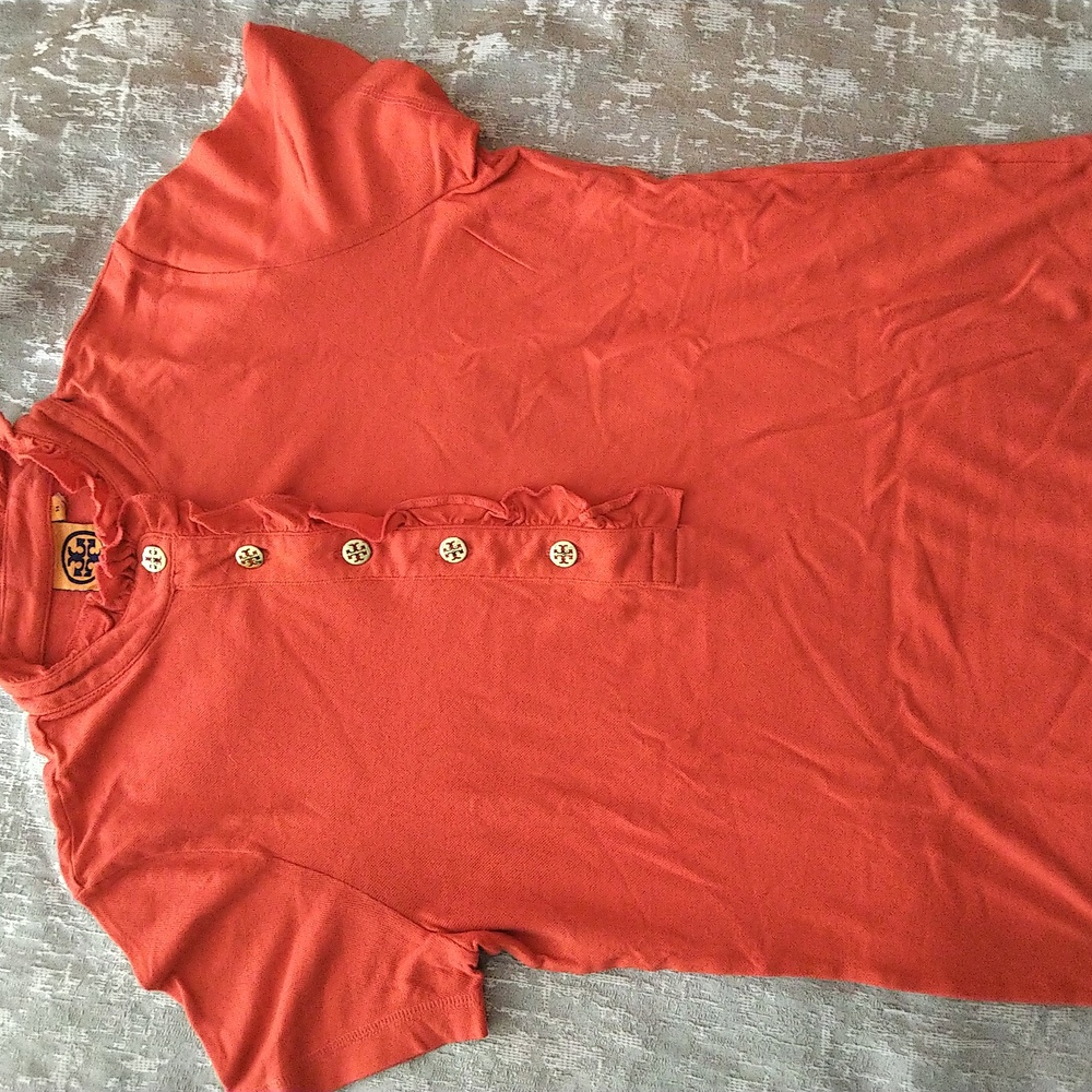 Tory Burch - orange polo t-shirt